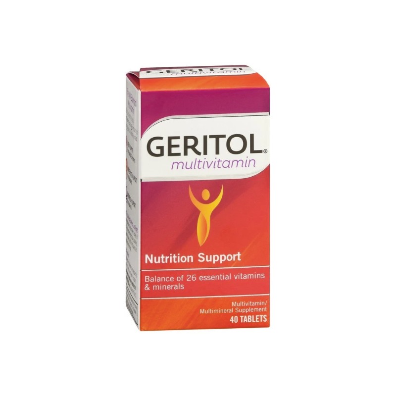 Geritol Nutrition Support Multivitamin/Multimineral Supplement Tablets 40 EA