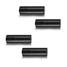 HJIAMA Pegs 4 Pieces Iron Bike Pegs, High Hardness, Black Bicycle Foot Pegs, Shaft Extension Pedal for Mountain Bike, Road Bike, Scooter