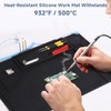 VECO-T Silicone Soldering Mat with Soldering Stand, 20x14 Inch ESD