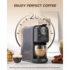 PURHUGO CHEF Multi-Capsule Espresso Machine, Brews Coffee or Hot Water,