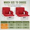 Overmont Stadium Seat with Back Support - 2.8'' Padded Cushion