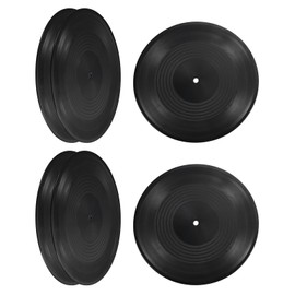 PATIKIL Blank Vinyl Records, 12 Inch 6 Pack CD Fake Vinyl Records for Wall Aesthetic Decor, Decorative Records for Roll Music Room Rock Party DIY Decoration, Black