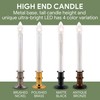 612 Vermont Ultra-Bright LED Window Candles with Timer, Battery Operated,