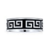 Bling Jewelry Mens Wide Greek Motif Key Style Design Band