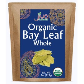 Jiva Organic Bay Leaves Whole 8 Ounce Bulk Bag