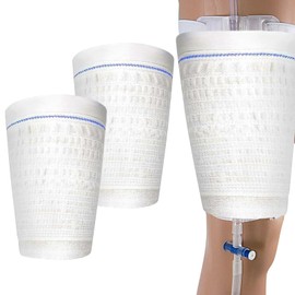 Girihe 2 PCS Catheter Leg Bag, Convenient Washable Leg Bags for Catheters Catheter Night Bag Stand Reusable Cathe TER Night Ba g Holder, Le g Bags for Catheters