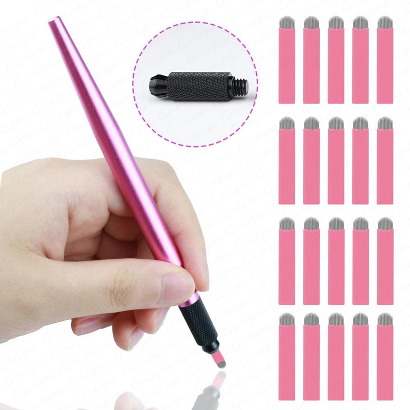 Microblading Handles Manual Microblading Pen with Nano 0.15mm Blade Microblade