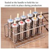 10Pcs Stainless Steel Popsicle Molds and Rack Ice Cream Popsicle