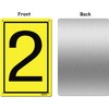 QIRVIX Metal Numbers 1-99 Yard Sign 8"x12" Yellow