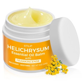 Helichrysum Balm with Frankincense Essential Oil – Natural Repair & Renewal Face Cream – Soothes Redness, Fades Scars & Smooths Fine Lines – Deep Moisturizing Anti-Aging Moisturizer_2oz