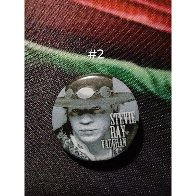 STEVIE RAY VAUGHAN 1" Buttons- Choose Your Button- Blues Rock