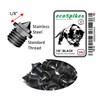 ecoSpikes 1/8 inch Black Stainless Steel Track and Cross Country