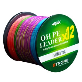 LPATTERN Fishing Line 500 m 12-Way PE Fishing Braided Lines, 500 m Colourful, 5.0#/0.37 mm/41.0 kg