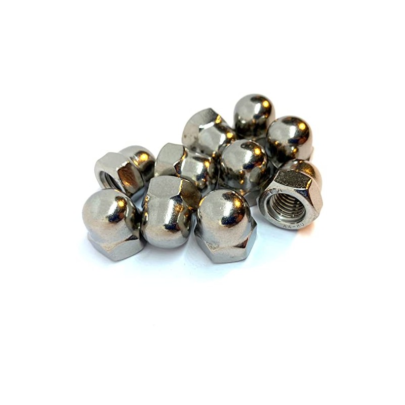 M12 Dome Nut DIN1587, A4 (316) Stainless Steel (Pack of