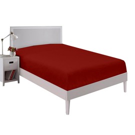 Fitted Bottom Sheet Twin XL Size, Brushed Premium Quality Bottom Sheet 16 inch Extra Deep Pocket,1 PC Fitted Sheet Only, Soft Microfiber Fitted Sheet -Shrinkage and Fade Resistant (Twin XL,Burgundy)