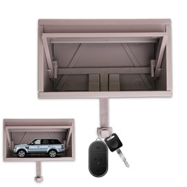 Henjunu Garagenschlüsselbrett Mit Offener Tür 3D Schlüsselhalter Wand Kreativer Schlüsselboard Schlüsselablage Key Holder Kleine Schlüsselaufhänger Für Autoliebhaber
