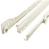 Franklin Brass D68818K-W-B Self-Closing Bottom Mount Drawer Slide 18", White,
