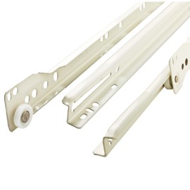Franklin Brass D68818K-W-B Self-Closing Bottom Mount Drawer Slide 18", White, 10-Pack