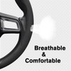 Amiss Car Nappa Leather Steering Wheel Cover, Car Interior Accessories,