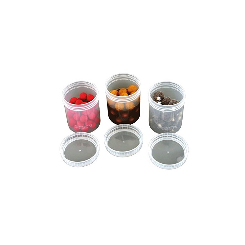 Fox Bait Tubs Full Size Clear - 6 Bait Boxes