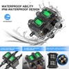Waterproof On Off Toggle Switch Double Switch with Green Light
