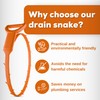 Gadgetime USA Drain Snake - Multi-Tooth Drain Clog Remover for