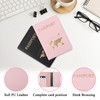 FuninCrea Passport Holder, PU Leather Passport Cover, Travel Wallet with