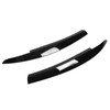 2Pcs/Set Front Headlight Eyebrow Eyelid Strips Cover Trim Glossy Black