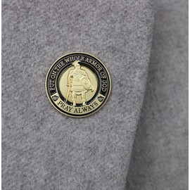 Put On The Whole Armor of God 1.2" Lapel Pin 1 Pack