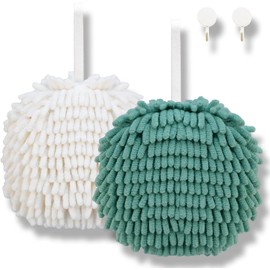 IFITTING Snow Rubbing Ball, Kitchen & Bathroom, Quick Dry, Widey, Customizable Gift Sender, White & Light Green Color 2