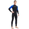 Men One Piece Swimsuit with Back Zipper Quick Dry Long