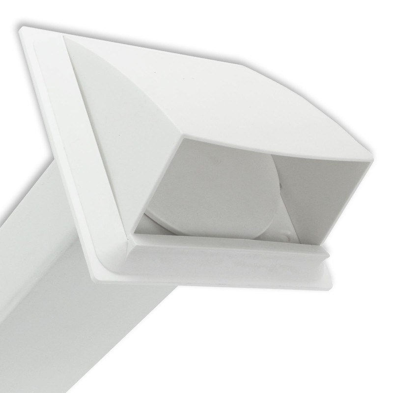 Spares2go External Wall Vent Cowl Kit for Hotpoint Vented Tumble