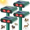 2025 Solar Nocturnal Animal Repeller Deer Repellent Outdoor with Red