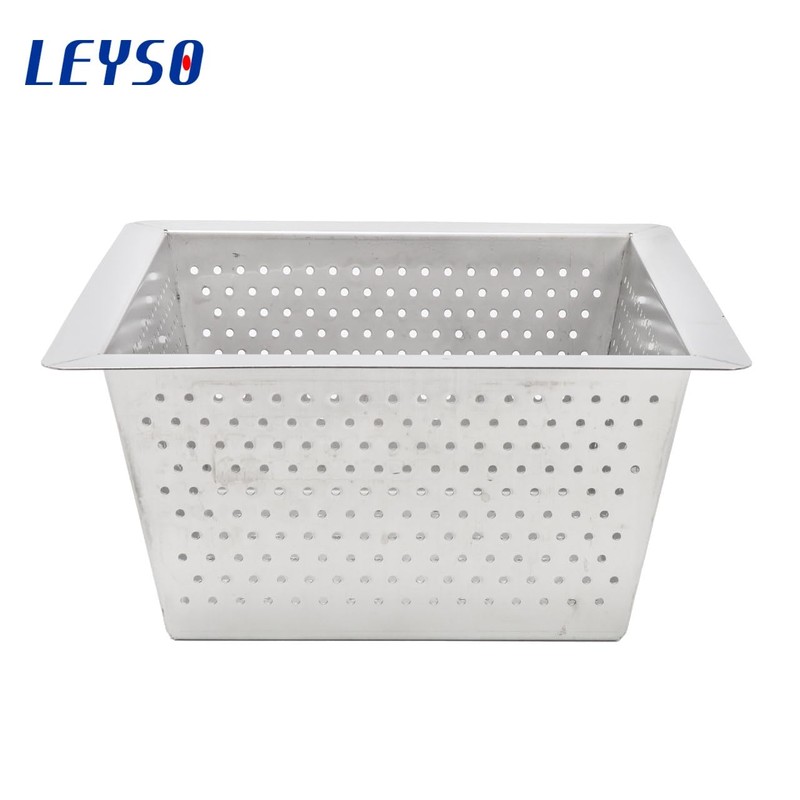 Leyso Stainless Steel Floor Sink Top Hang Basket Strainer Sink