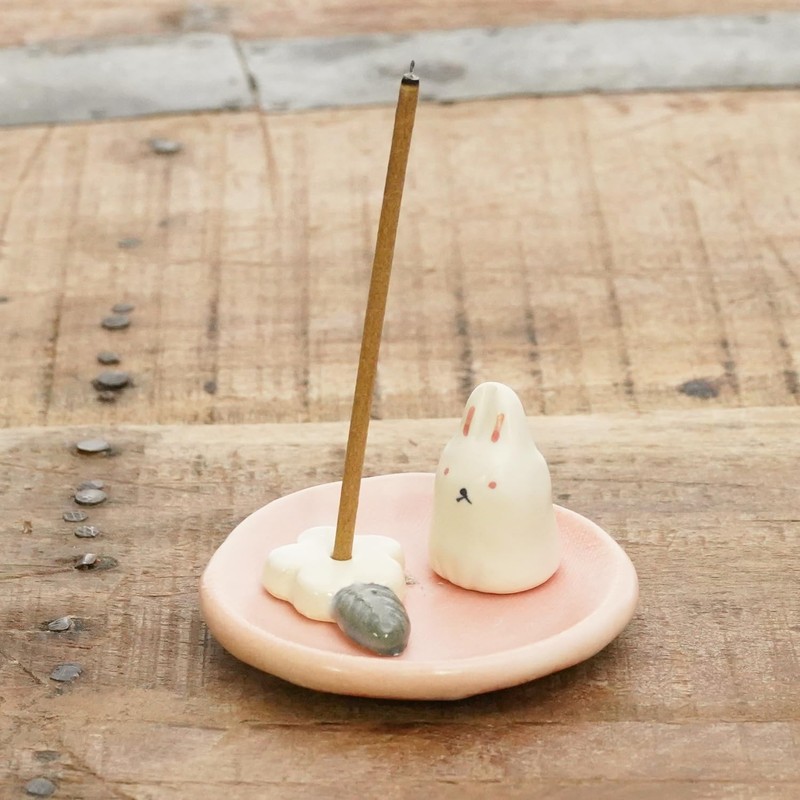 COTONOHA Charming Animal Series Ceramic Incense Holder, Japanese Pottery, Perfect