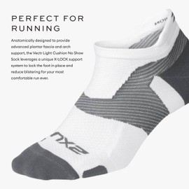 2XU Unisex-Adult Vectr No Show Sock
