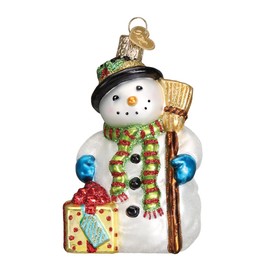 Old World Christmas Gleeful Snowman Ornaments Glass Blown Ornaments for Christmas Tree