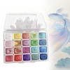 Wowjimi Metallic Solid Watercolor Paints, Set of 20, Metallic, Glitter,