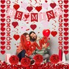 DIMIGHT Red Valentine's Day Decoration Set, BE MINE Banner, Love