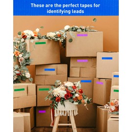 XEHAHOSH 3 Rolls Colored Duct Tape, Multi Use Water Pipe Waterproof, Color Coding, Multifunctional Tape for Handicrafts and Art, No Residue, Easy to Tear by Hand, Great for Packaging.