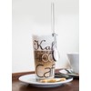 6 x long drink spoons with kink (20 cm long),