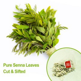 FullChea - Senna Tea, 50 Teabags, 1.5g/bag - Naturally Senna Leaf Tea for Constipation - Non-GMO - Caffeine-free - Support Digestion & Boost Immune System