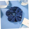 OATIPHO 4Pcs Elegant Star Pattern Hair Rope Lightweight Ponytail Ties