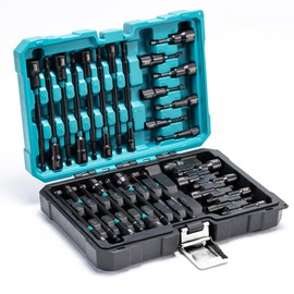LIBRATON 31PCS Magnetic Nut Driver Set, 1/4" Impact Drill Driver Bit Set, Long Nut Drivers 6INCH, Metric & SAE Nut Drivers for Impact Drill, Socket Set, Impact to Hex Converter, PH1, PH2, Storage Box