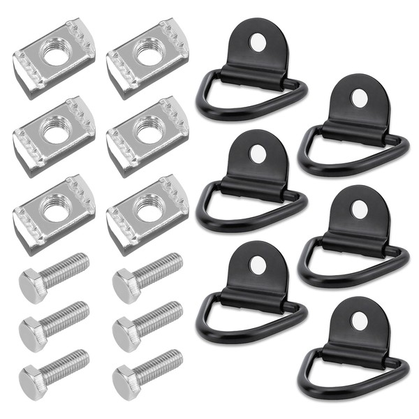 HAVANSIDY 6PCS Truck Bed Rail Bolt Kit with Nuts and