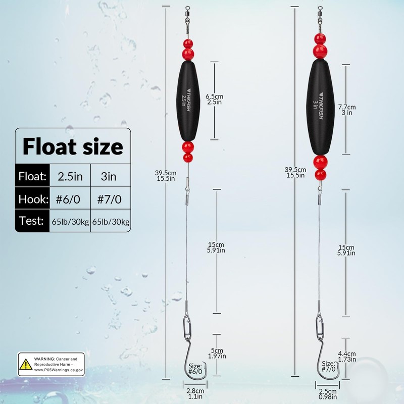 THKFISH Fishing Rough Floats,Coarse Waggler Floats Bobbers,Gear Sets for Catfishing