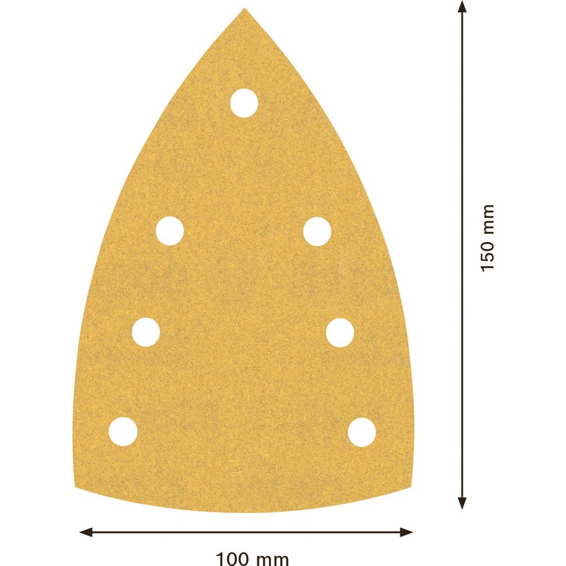 Bosch Professional Expert C470 Sandpaper with 7 Holes (for Hardwood,