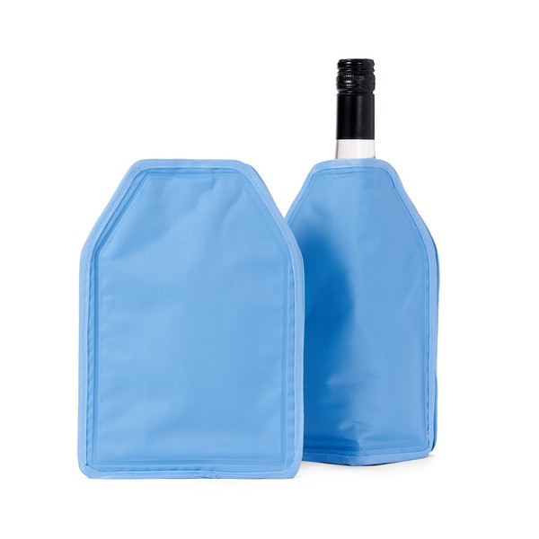 Bramble - 2 Pack Long Lasting Gel Wine & Champagne Cooler Bottles Sleeves - Keep Drinks Ice Cool for Summer Barbecue Party Picnic