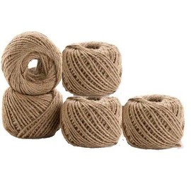 3 Pack-Natural Jute Twine Balls | 3 ply 2mm | 328 Feet | Perfect for Crafts, Garden Applications, DIY Decorations, Embellishments | Total 984 feet