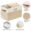 Bagnizer Large Collapsible Fabric Storage Bins with 3 Handles, Foldable